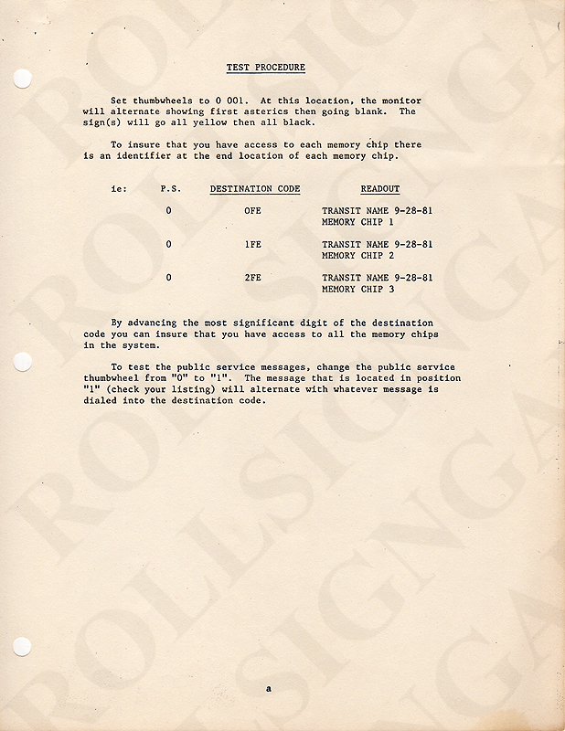 Vultron Troubleshooting Guide: Test Procedure. (Click / tap the X to close.)
