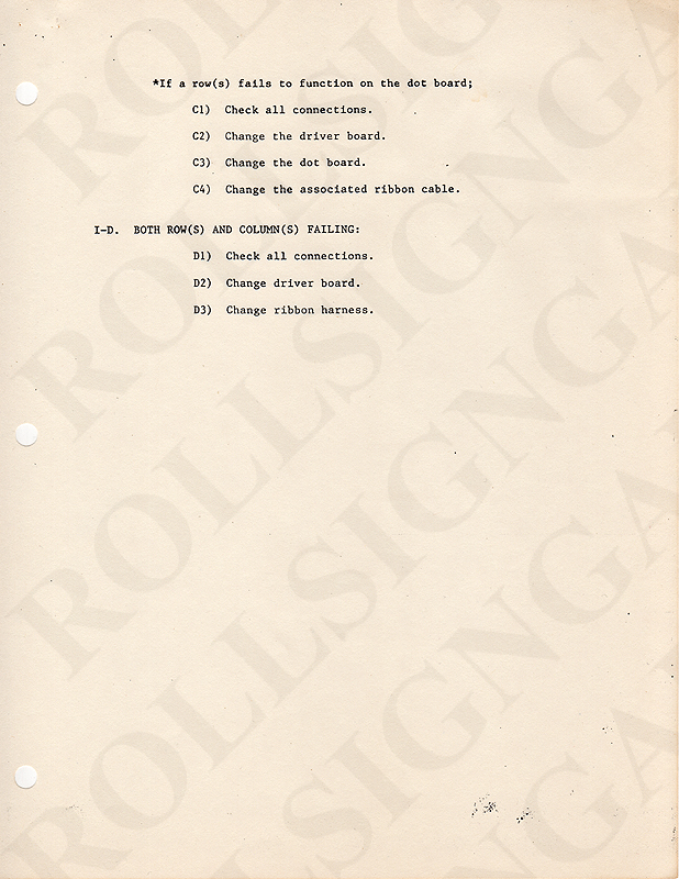 Vultron Troubleshooting Guide: Section 1, Page 2 - Front OR Side Signs. (Click / tap the X to close.)