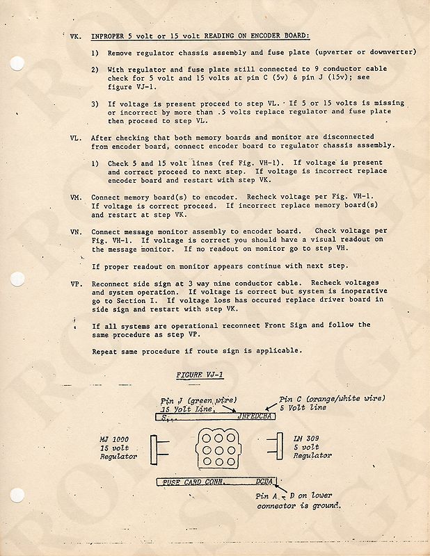 Vultron Troubleshooting Guide: Section 5, Page 3 - Entire Sign System Failure. (Click / tap the X to close.)